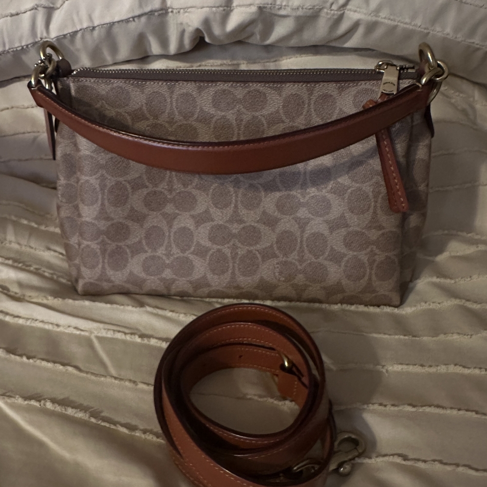 Coach Signature Brown Crossbody Bag